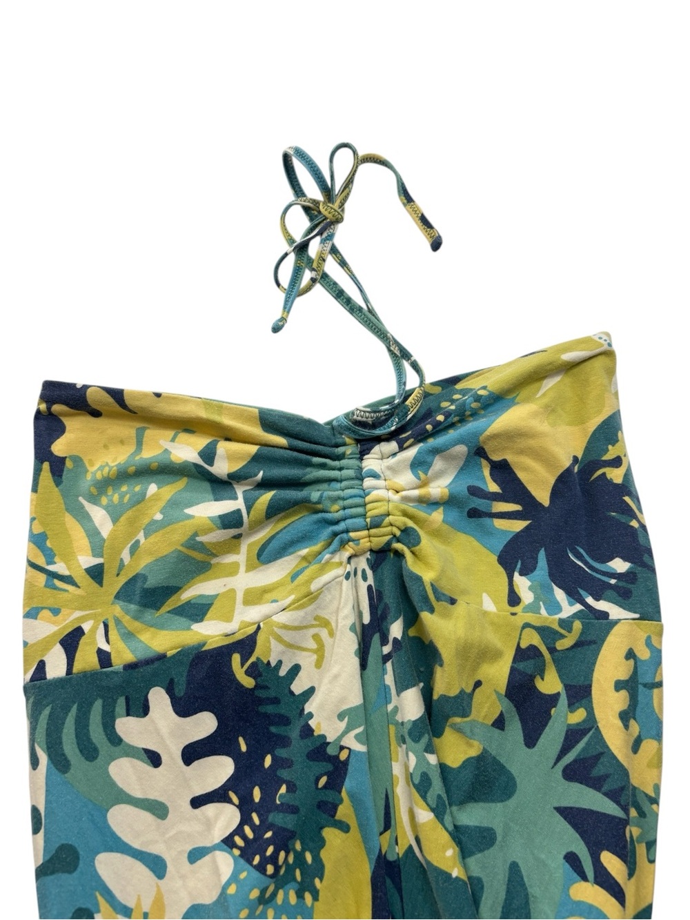 Patagonia Midi Halter Dress Tropical Floral Print Cotton Granola Girl Camping - Picture 4 of 7